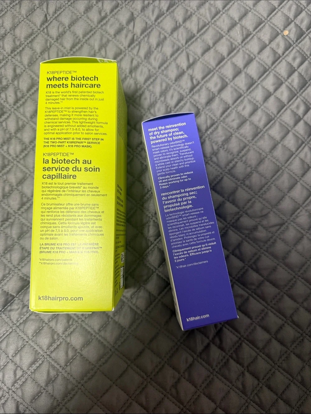 K18 Professional Molecular Repair Hair Mist & AirWash Dry Shampoo Duo - White